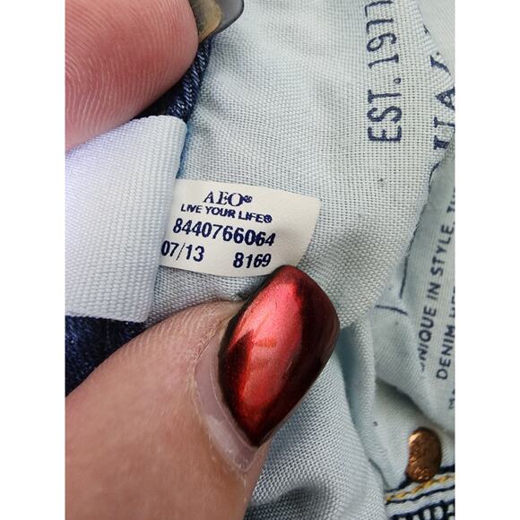 American Eagle Outfitters Artist SuperStretch Jeans Womens Size 8 Long - Picture 7 of 7